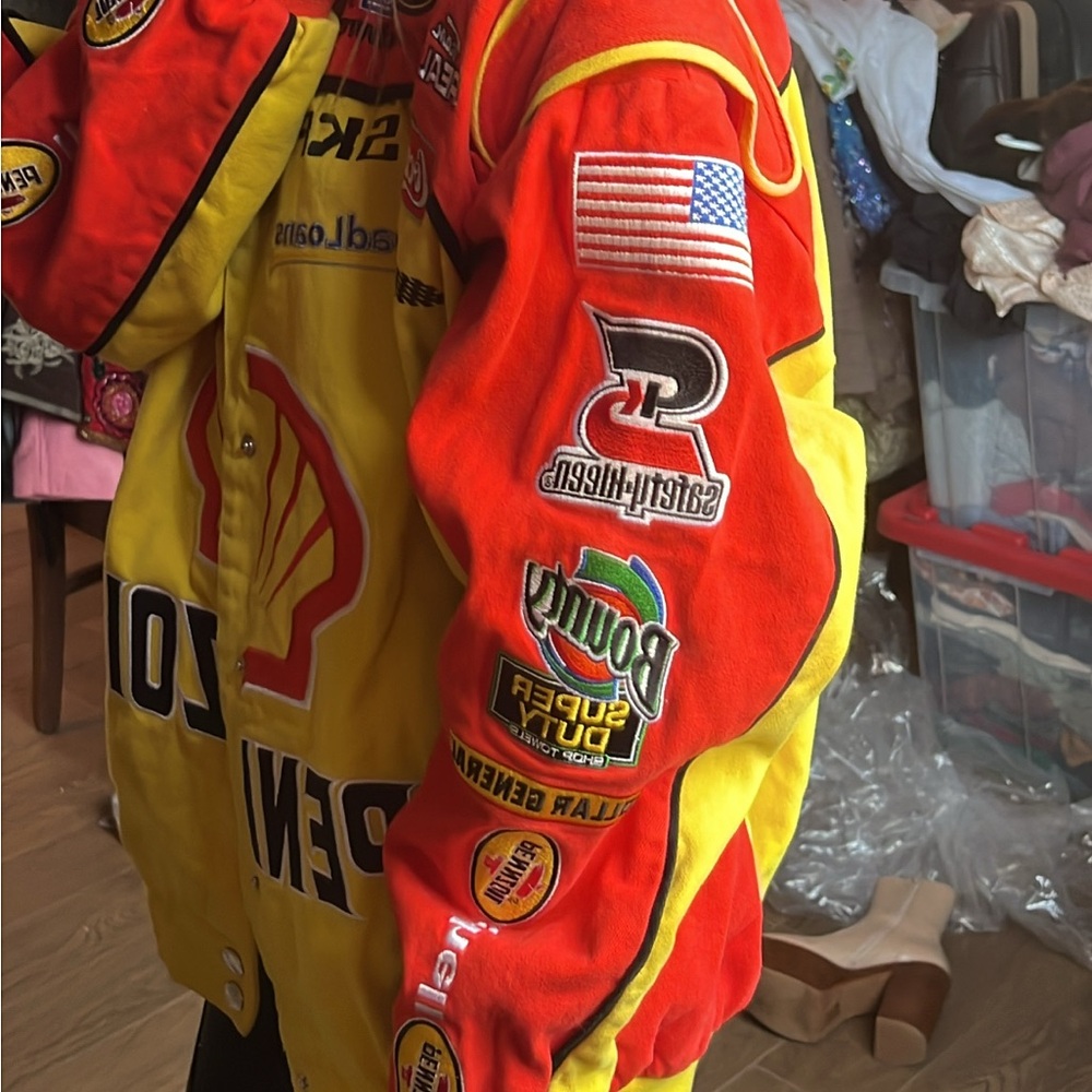 Shell Racing Jacket With Patches - image 5